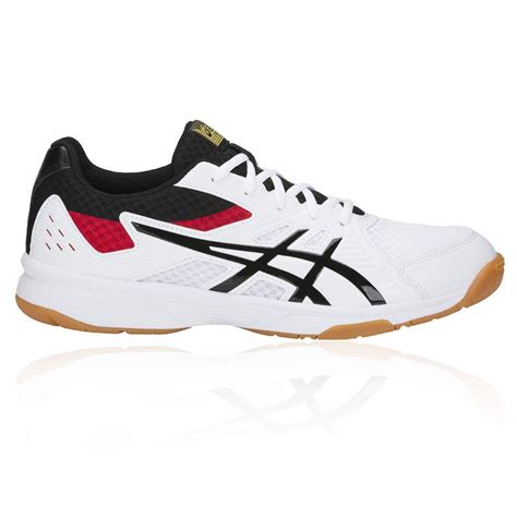 Buy ASICS Men's White/Black Badminton Shoes-13 UK (49 EU) (14 US ...