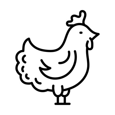 Chicken Outline Clipart Best Chicken Outline - Bilscreen