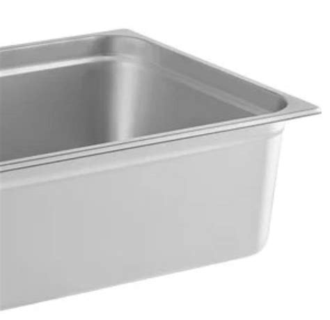 Round 6 Pack Of Deep Stainless Steel - Full Size Hotel Food Prep Pans ...