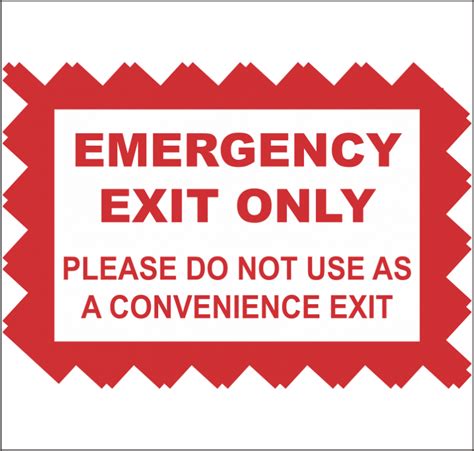Emergency Exit - Aluminum Sign