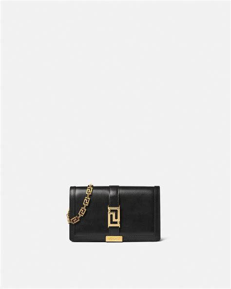 Greca Goddess Mini Bag Black,Gold | VERSACE