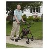 Drive Medical Adjustable Height Rollator Rolling Walker with 6" Wheels ...