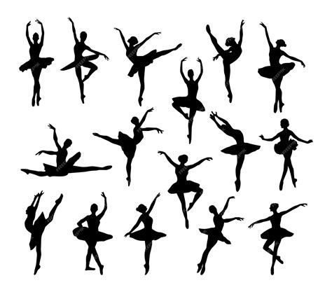 Premium Vector | Vector ballet dancer silhouette
