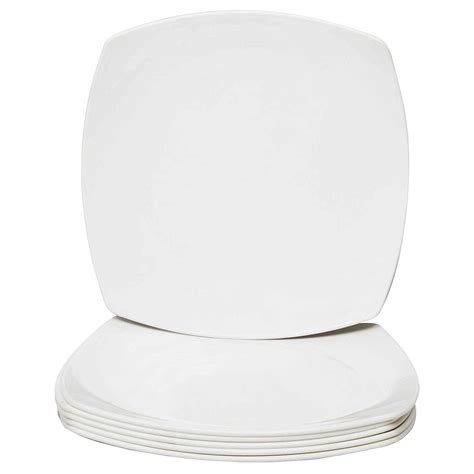 Kuber Industries Square Plastic Microwave/Dishwasher Safe Dinner ...