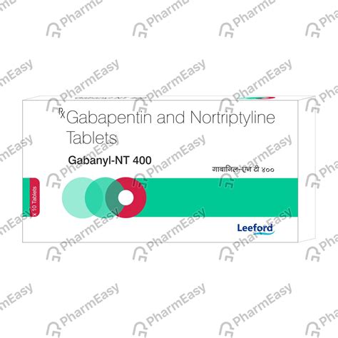 Gabanyl Nt 400mg Strip Of 10 Tablets: Uses, Side Effects, Price ...