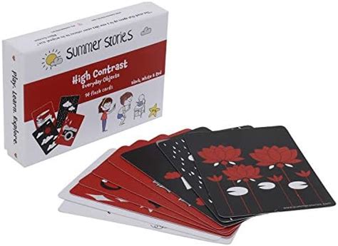 Buy Summer Stories Newborn High Contrast Flash Cards - Black & White ...