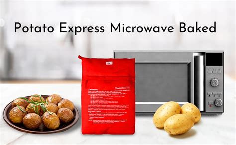 Buy NYRWANA Cotton Express Microwave Baked Potato Cooker Bag (Red ...