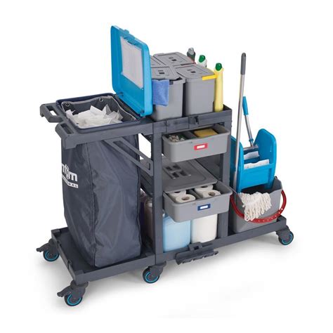Fantom Procart 342 Press Bucket Cleaning Trolley with Garbage ...