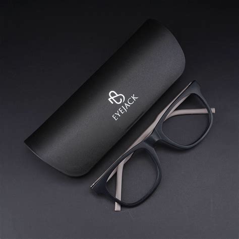 Eyejack Rush Matt Black Square Eyeglasses for Men & Women (1005CL675-C ...
