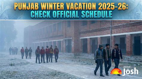 Punjab winter vacation dates 2025-2026: Check school closing and ...