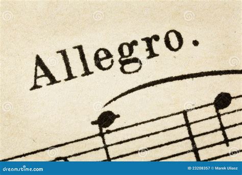 Allegro Music Tempo