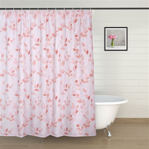 Buy Mekong Floral Print Shower Curtain with Hooks - 200x180cm from Home ...