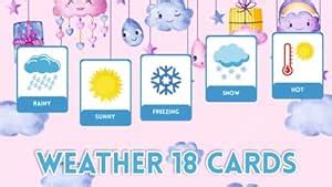 Buy SVM CRAFT® Weather Flash Cards- Educational Flash Cards, Classroom ...