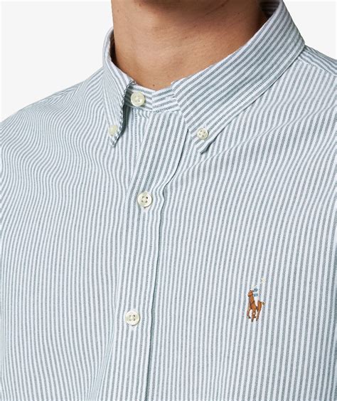Polo Ralph Lauren Striped Oxford Shirt in Green | SVD