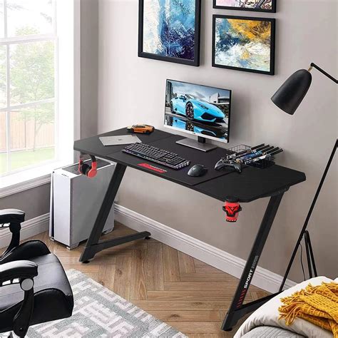 Buy Waleaf Gaming Desk 63 Inch, Ergonomic Gamer Computer Desk with ...