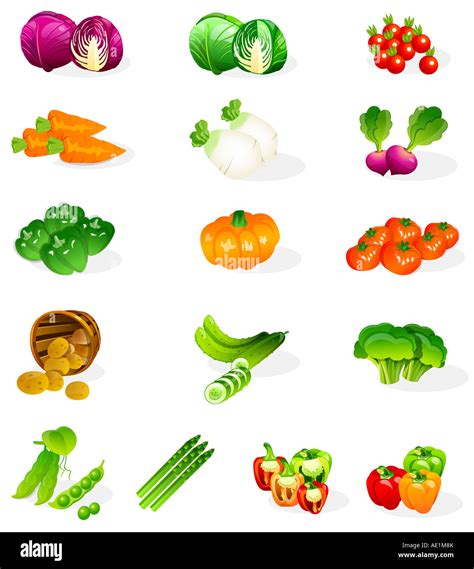 Different types of vegetables Stock Photo - Alamy