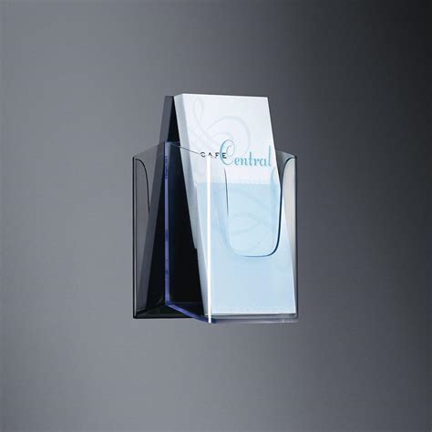 Wall-mounted literature holder, crystal clear, A6/DL | SIGEL