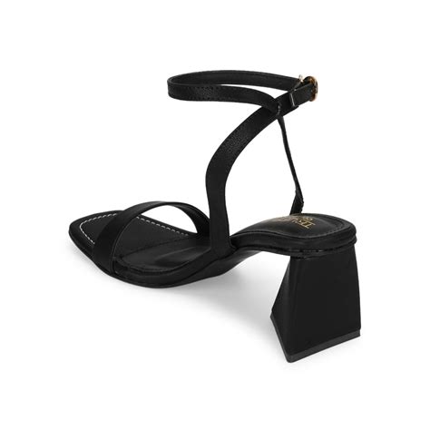 Buy Truffle Collection Black Solid Heels Online