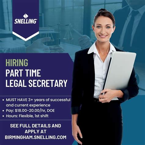 Snelling (Birmingham) on LinkedIn: Hiring for a Part Time Legal ...