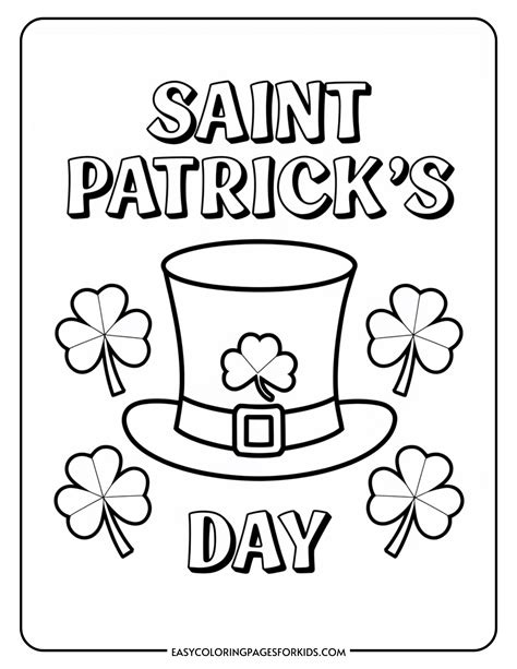 St patrick s day coloring pages free printables – Artofit