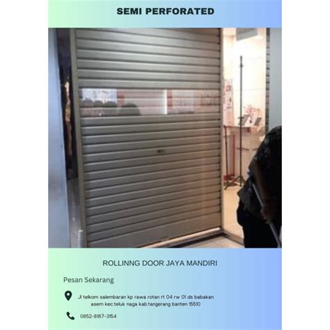 Jual Rolling door Semi Perforated untuk toko - Kab. Tangerang ...