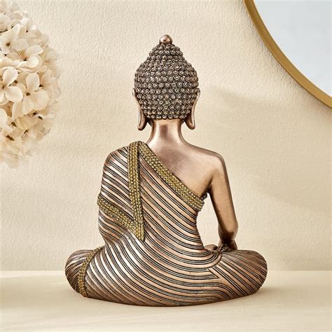 Buy Haven Aura Polyresin Sitting Buddha Figurine from Home Centre at ...