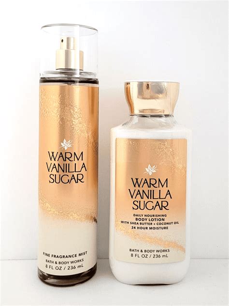 Bath & Body Works Warm Vanilla Sugar Body Mist, Body Lotion Set ...