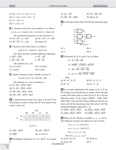 DIGITAL ELECTRONICS - GATE EC BY RK Kanodia UNIT 4 Digital Electronics ...