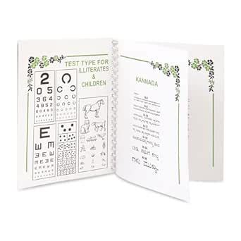 C.V.Instruments Near Vision Chart Multi Language Book for Eye Test ...