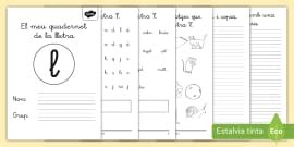 Quadernet de lectoescriptura: La lletra P - Català