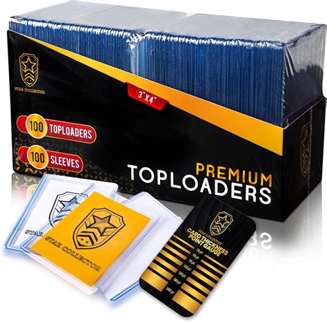 Star Collector Premium Clear Toploaders and Penny Sleeves - 100 India ...