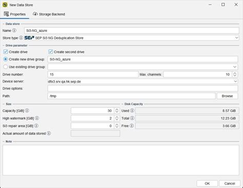 5 1 0:Backup to Azure Storage - SEPsesam