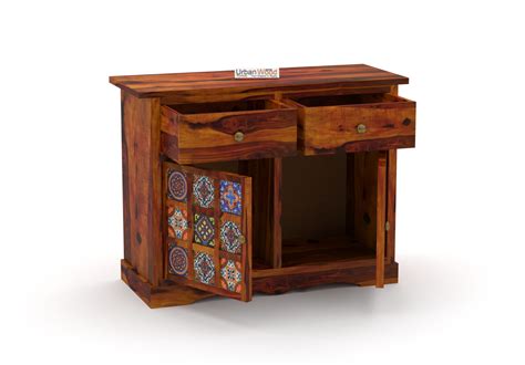 Buy Relay Cabinet With Drawer Storage (Honey Finish) Online in India ...