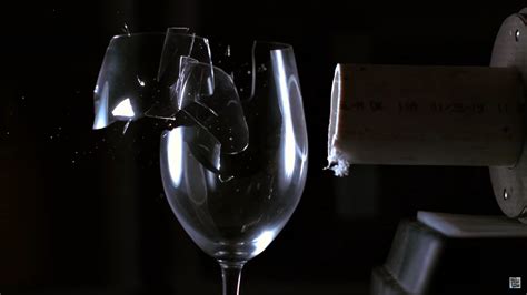 Shattering a wine glass at 187,500FPS using high-frequency sound