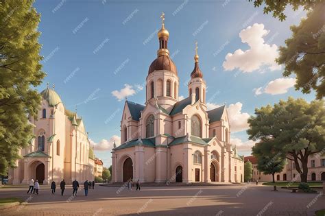 Premium AI Image | Cathedral of the nativity of christ in riga the ...