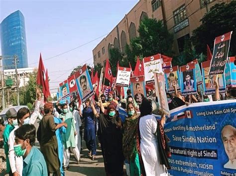 Sindhi nationalists hold anti-Pakistan demonstration in Karachi