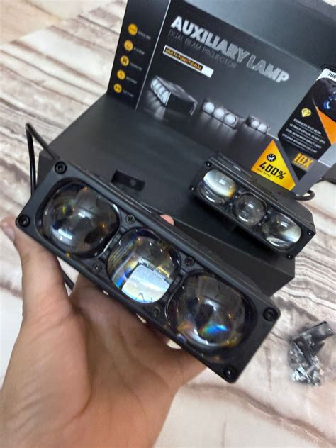 Darkshine Auxiliary LED Lamp – Dual Beam Projector | 6000K White | Hig ...