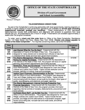 Fillable Online osc state ny video order form.doc - osc state ny Fax ...