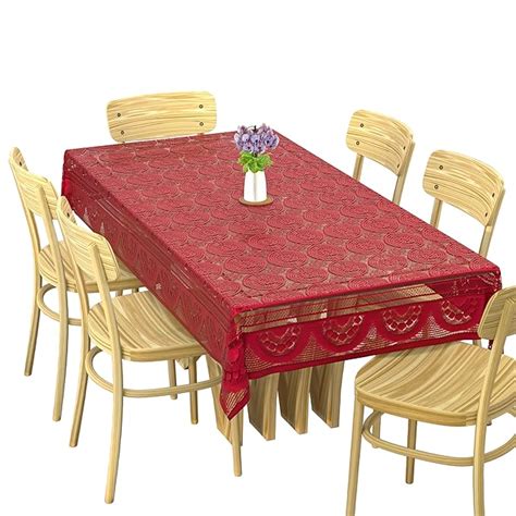 Buy Kuber Industries Rectangular Dining Table Cover 6 Seater|Table ...