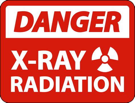 Danger X-Ray Radiation Sign On White Background 10815269 Vector Art at Vecteezy