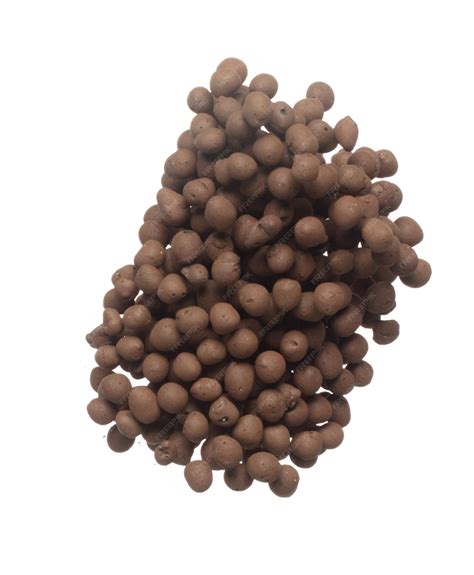 Premium Photo | Clay drainage big size ball pour fall down explosion in ...