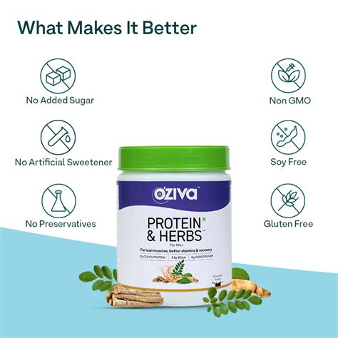 Buy OZIVA PROTEIN & HERBS FOR MEN, CAFE MOCHA 1KG | FOR MUSCLE BUILDING ...