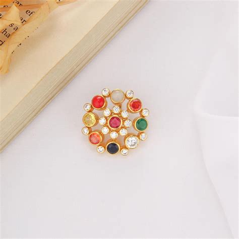 Gold Plated Navaratna Jewellery Online | 92.5 Gold Plated Silver ...