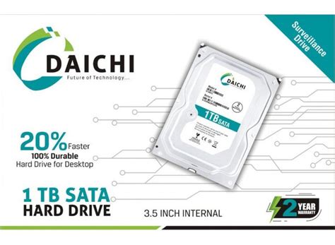 Daichi 1TB SURVEILLANCE HDD SATA - 2 Y WARRANTY – DYNAMICx