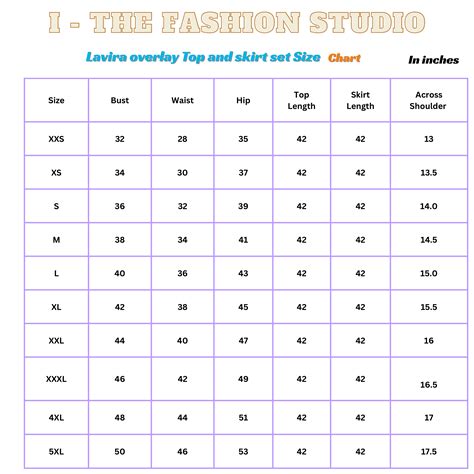 Lavira Overlay Top And Skirt Set Chart – The Label I