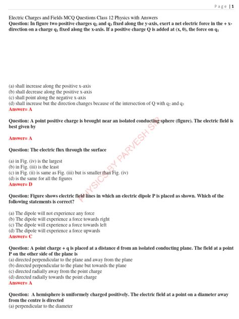 Class 12 MCQ Questions Physics 的图像结果