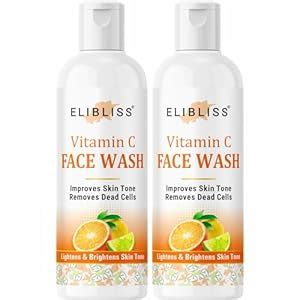 Elibliss Natural Vitamin C Face Wash for Clean-Brighten Skin, Oil Free ...