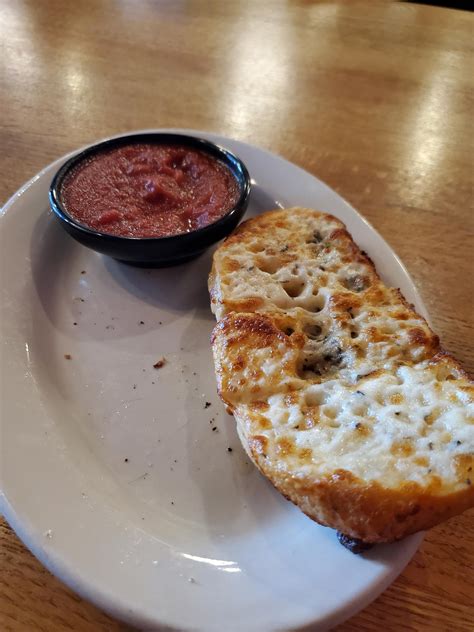 Cheesy Garlic Bread (there were 2) at Pies and Pints Fayetteville WV ...
