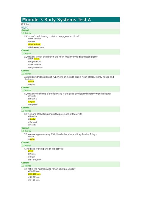 PSW Module 3 Test Body Systems Quizlet 的图像结果