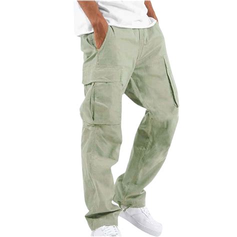 jsaierl Mens Cargo Pants Straight Leg Loose Fit Pants Big & Tall ...
